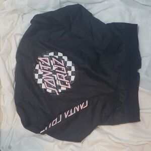 baby pink Santa Cruz windbreaker jacket